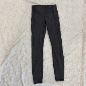 Lulul athletica leggings in dark grey with pockets size women’s 4
